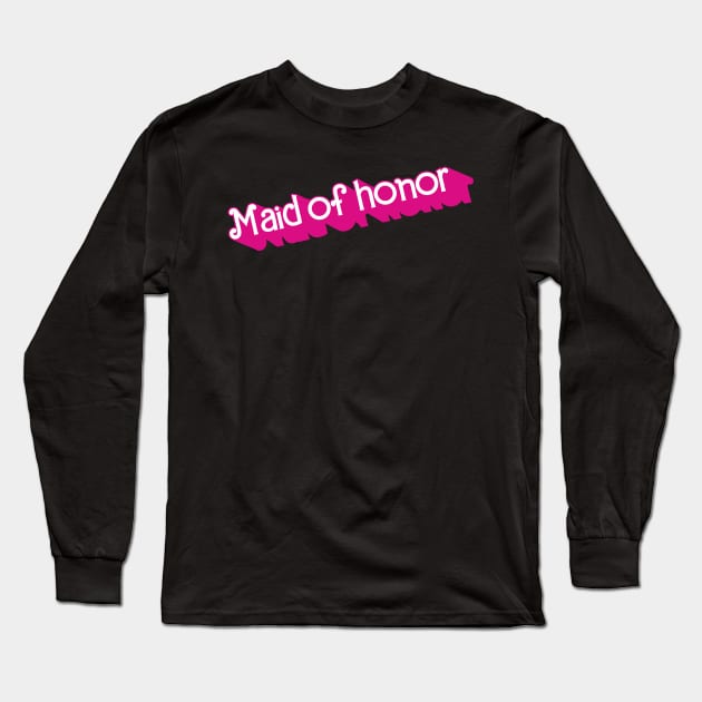 Maid of Honor Barbie logo Long Sleeve T-Shirt by byb